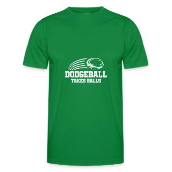 Dodgeball prend des balles - T-shirt sport Homme - vert - Devant - AI Model Male 178 dark (178cm)