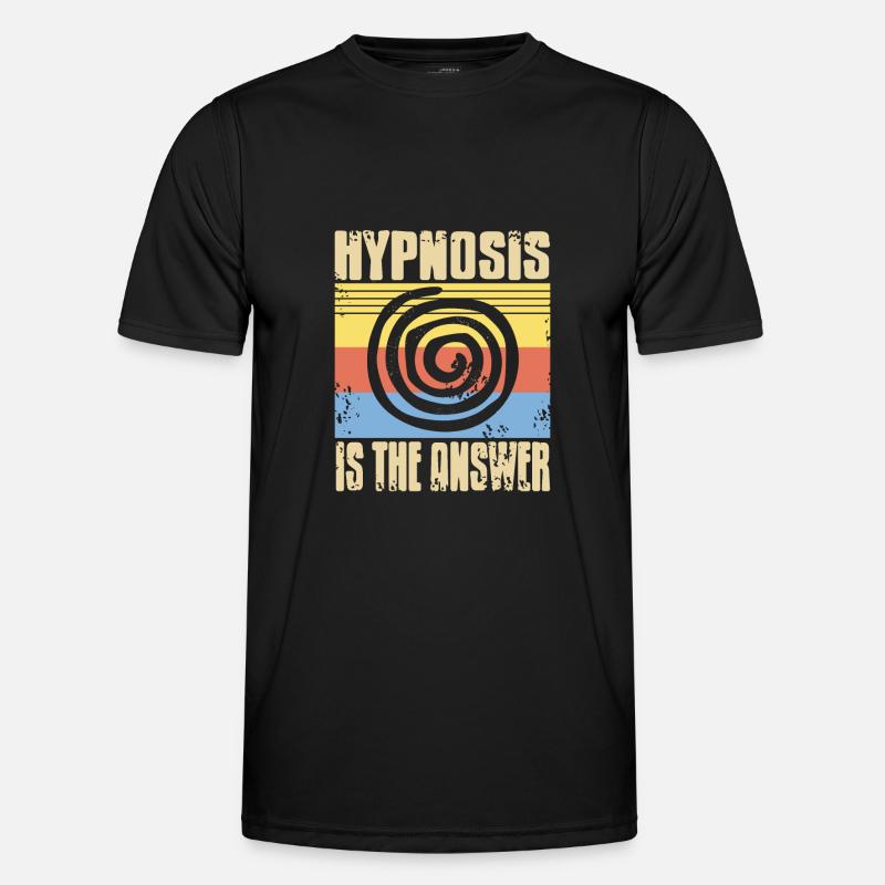 Hypnosis is the answer - Men's Functional T-Shirt - black