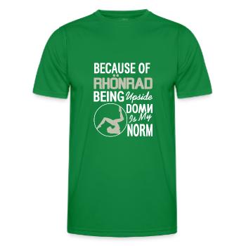 Se tenir à l’envers est ma norme - T-shirt sport Homme - vert - Devant - AI Model Male 178 dark (178cm)