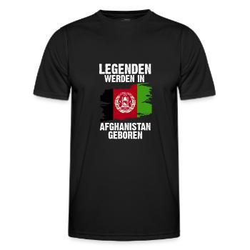 Afghanistan Afghane Afghanisches - Männer Funktions-T-Shirt - Schwarz - Vorne - AI Model Male 178 dark (178cm)