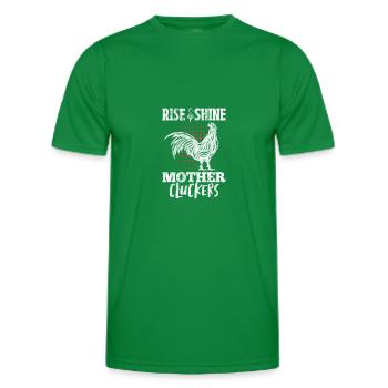 Chicken - Men's Functional T-Shirt - kelly green - Front - AI Model Male 178 dark (178cm)