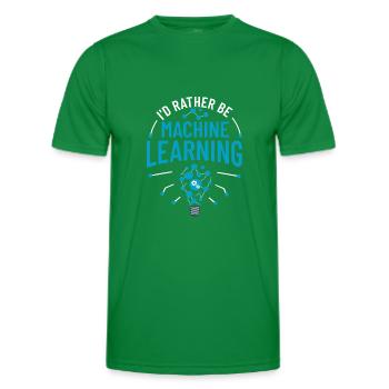 Maschinelles Lernen Künstliche Intelligenz AI - Männer Funktions-T-Shirt - Kelly Green - Vorne - AI Model Male 178 dark (178cm)