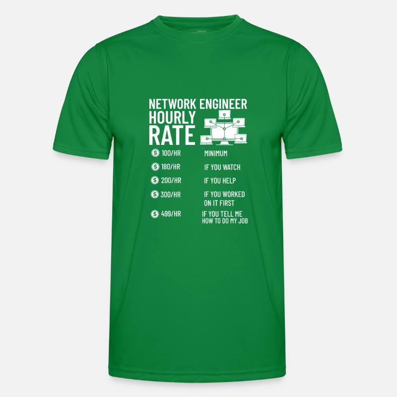 Netzwerkingenieur Network Engineer Computer Männer Funktions-T-Shirt