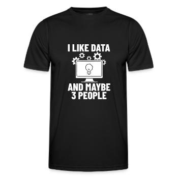Développeur de logiciels de développement de logiciels - T-shirt sport Homme - noir - Devant - AI Model Male 178 dark (178cm)