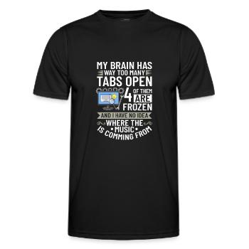 Développeur de logiciels de développement de logiciels - T-shirt sport Homme - noir - Devant - AI Model Male 178 dark (178cm)