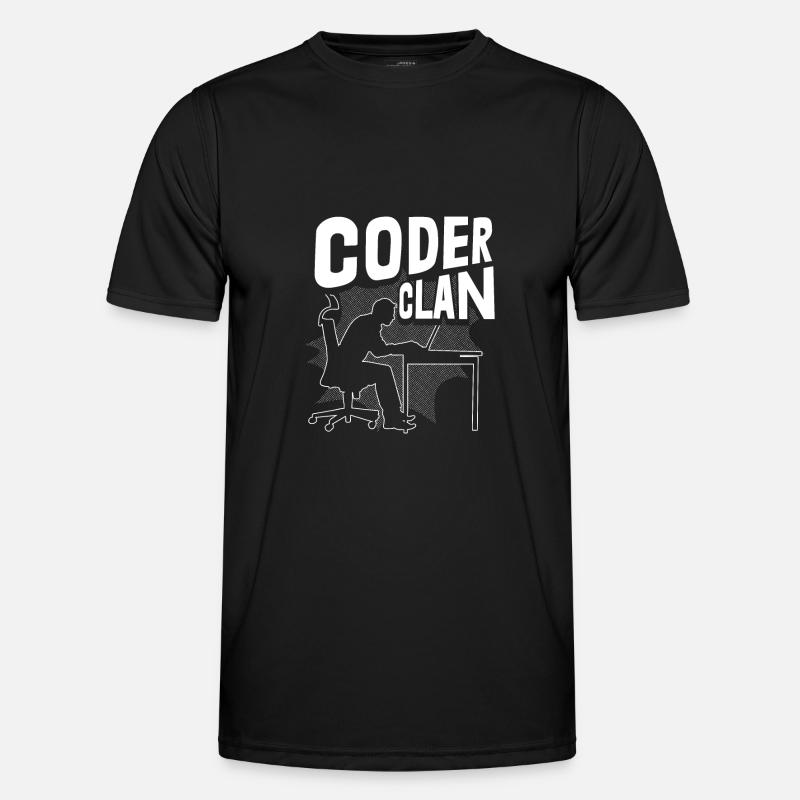 Programmierer Coder Software Entwickler - Männer Funktions-T-Shirt - Schwarz