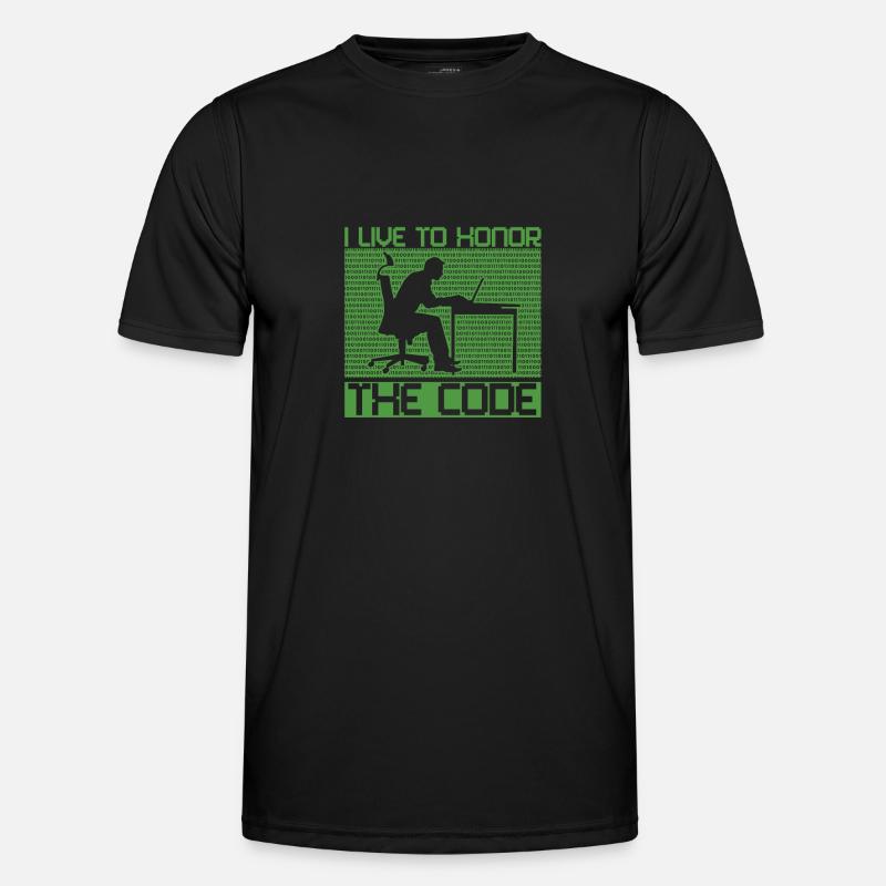 Programmierer Coder Software Entwickler - Männer Funktions-T-Shirt - Schwarz