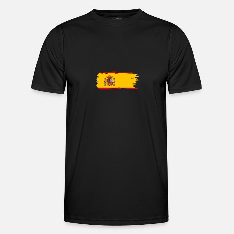 Spanien - Männer Funktions-T-Shirt - Schwarz