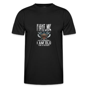 Wikinger - Männer Funktions-T-Shirt - Schwarz - Vorne - AI Model Male 178 dark (178cm)
