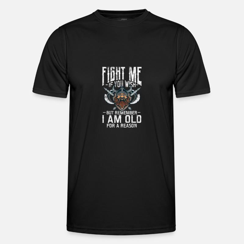 Wikinger - Männer Funktions-T-Shirt - Schwarz