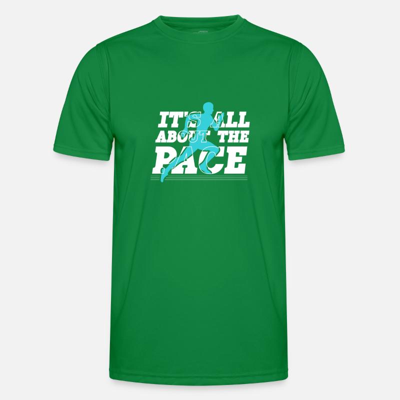 It's All About The Pace Marathon Läufer Männer Funktions-T-Shirt