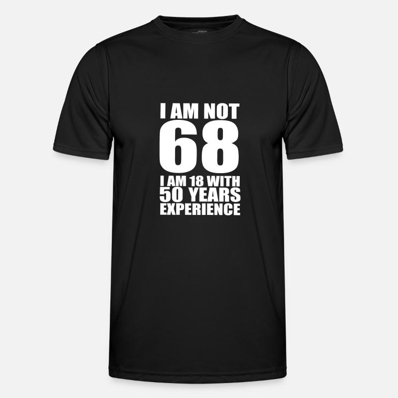 68 with experience gift - Männer Funktions-T-Shirt - Schwarz