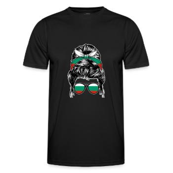 Balkans Bulgarie Bulgarie Bulgarie - T-shirt sport Homme - noir - Devant - AI Model Male 178 dark (178cm)