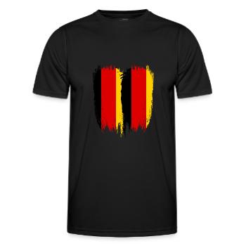 Germany Flag Germany - Men's Functional T-Shirt - black - Front - AI Model Male 178 dark (178cm)