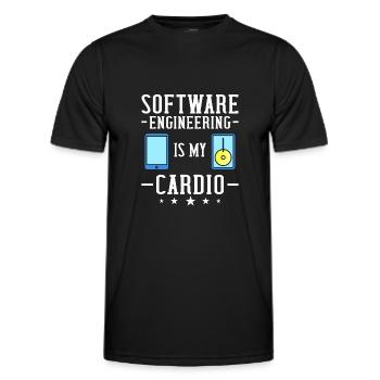 Génie logiciel Ingénieur en génie logiciel - T-shirt sport Homme - noir - Devant - AI Model Male 178 dark (178cm)