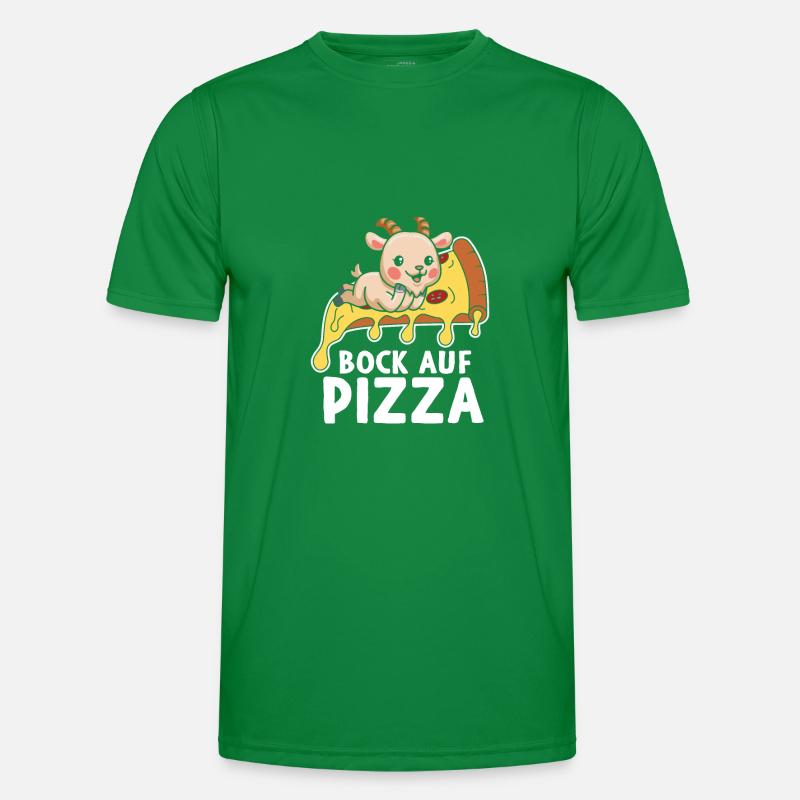 Bock Auf Pizza Männer Funktions-T-Shirt