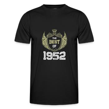 1952 best of - T-shirt sport Homme - noir - Devant - AI Model Male 178 dark (178cm)