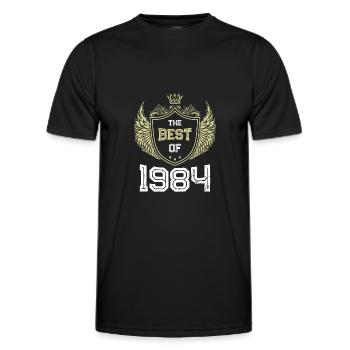 1984 best of - Männer Funktions-T-Shirt - Schwarz - Vorne - AI Model Male 178 dark (178cm)