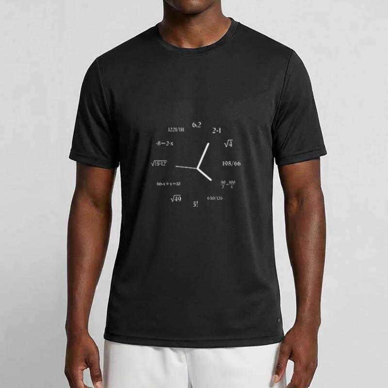 Math Clock Math Formule Meme Joke Math T-shirt sport Homme