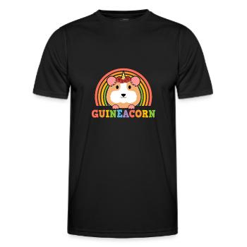 Guinea Pigs Breeding - Guinea - Männer Funktions-T-Shirt - Schwarz - Vorne - AI Model Male 178 dark (178cm)