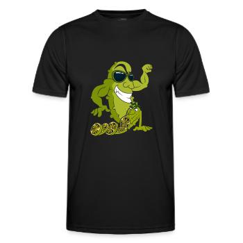 Gurke - Männer Funktions-T-Shirt - Schwarz - Vorne - AI Model Male 178 dark (178cm)