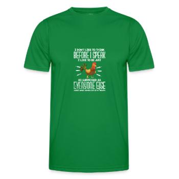 Chicken - Men's Functional T-Shirt - kelly green - Front - AI Model Male 178 dark (178cm)