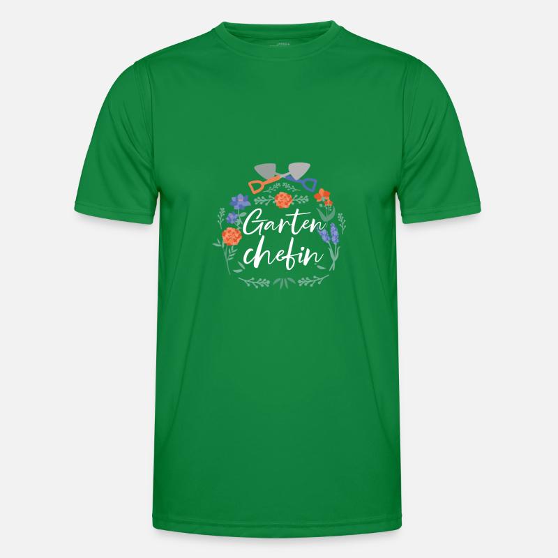 Gartenchefin Gärtner Männer Funktions-T-Shirt