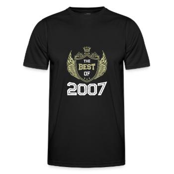 2007 best of - Men's Functional T-Shirt - black - Front - AI Model Male 178 dark (178cm)