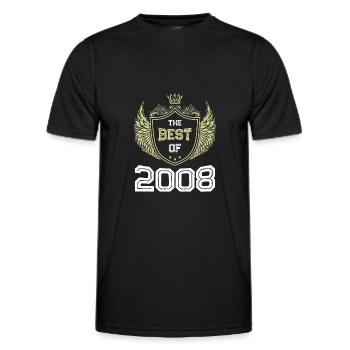2008 best of - Men's Functional T-Shirt - black - Front - AI Model Male 178 dark (178cm)