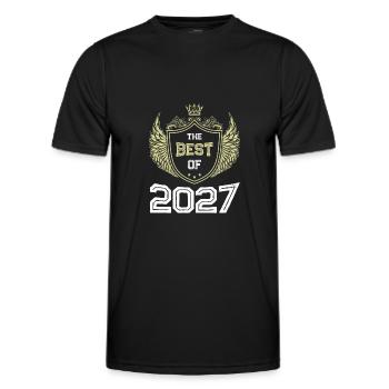 2027 best of - Männer Funktions-T-Shirt - Schwarz - Vorne - AI Model Male 178 dark (178cm)