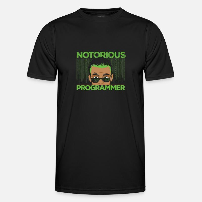Programmeur Coder Développeur de logiciels - T-shirt sport Homme - noir
