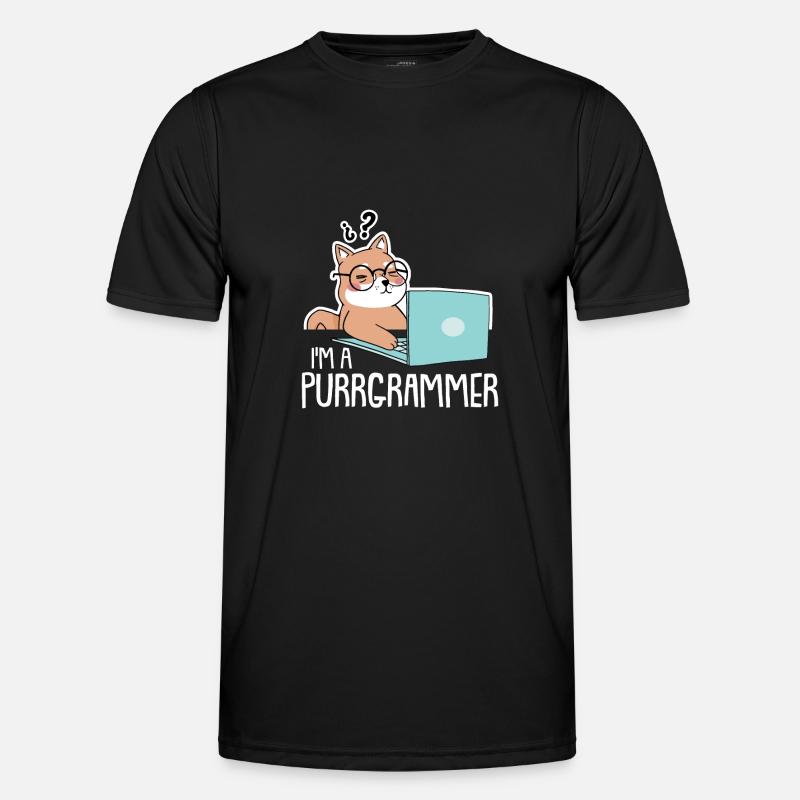 Programmierer Coder Software Entwickler - Männer Funktions-T-Shirt - Schwarz