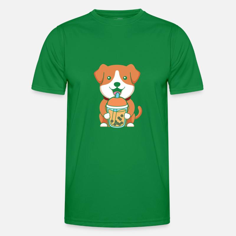 Bubble Tea Chien T-shirt sport Homme