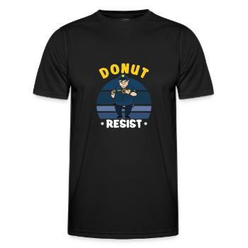 Police Cop Officer Police Office - Men's Functional T-Shirt - black - Front - AI Model Male 178 dark (178cm)