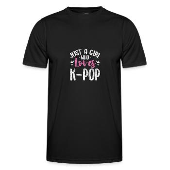 K-Pop Musique Coréenne Pop Corée Kpop Cadeau - T-shirt sport Homme - noir - Devant - AI Model Male 178 dark (178cm)