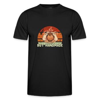 Poterie Céramique Poterie Poterie Poterie Poterie Poterie - T-shirt sport Homme - noir - Devant - AI Model Male 178 dark (178cm)