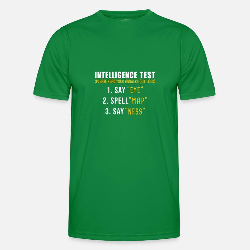 Intelligence Test Männer Funktions-T-Shirt