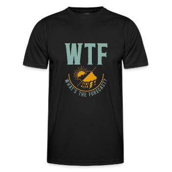 Météorologue Prévisions météorologiques - T-shirt sport Homme - noir - Devant - AI Model Male 178 dark (178cm)