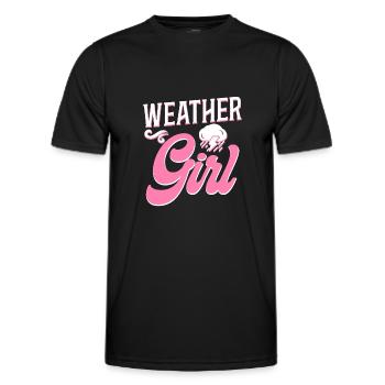 Météorologue Prévisions météorologiques - T-shirt sport Homme - noir - Devant - AI Model Male 178 dark (178cm)