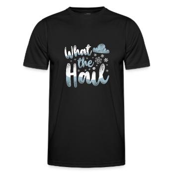 Météorologue Prévisions météorologiques - T-shirt sport Homme - noir - Devant - AI Model Male 178 dark (178cm)