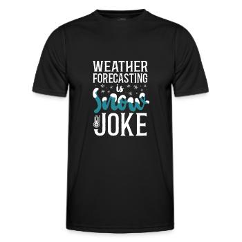 Météorologue Prévisions météorologiques - T-shirt sport Homme - noir - Devant - AI Model Male 178 dark (178cm)