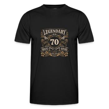 70 Jahre Legendary Since 1952 70. Geburtstag - Männer Funktions-T-Shirt - Schwarz - Vorne - AI Model Male 178 dark (178cm)