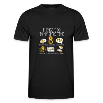 Sousaphone Gift Men Orchestra Big Band Tuba - Men's Functional T-Shirt - black - Front - AI Model Male 178 dark (178cm)