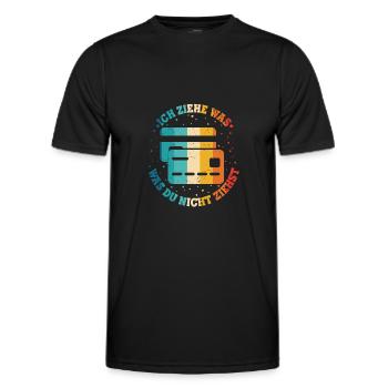Ich Ziehe Was Was Du Nicht Ziehst Kredit Karte - Männer Funktions-T-Shirt - Schwarz - Vorne - AI Model Male 178 dark (178cm)
