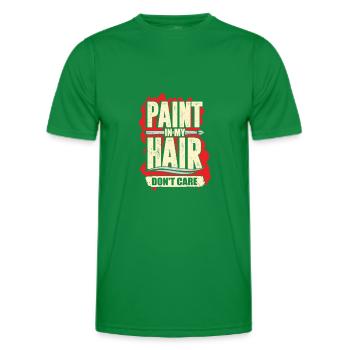 Professeurs d’arts visuels Dessin Artiste Cadeau - T-shirt sport Homme - vert - Devant - AI Model Male 178 dark (178cm)