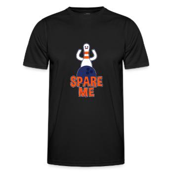 Spare Me Bowling League Strike Bowler - Männer Funktions-T-Shirt - Schwarz - Vorne - AI Model Male 178 dark (178cm)