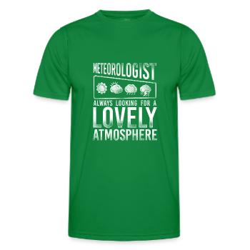 Météorologue Prévisions météorologiques - T-shirt sport Homme - vert - Devant - AI Model Male 178 dark (178cm)