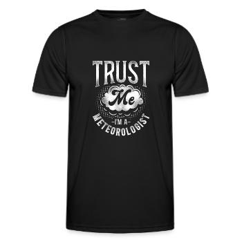 Meteorologist Weather Forecast - Men's Functional T-Shirt - black - Front - AI Model Male 178 dark (178cm)