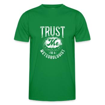 Météorologue Prévisions météorologiques - T-shirt sport Homme - vert - Devant - AI Model Male 178 dark (178cm)