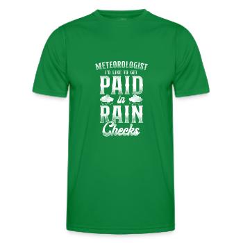 Météorologue Prévisions météorologiques - T-shirt sport Homme - vert - Devant - AI Model Male 178 dark (178cm)